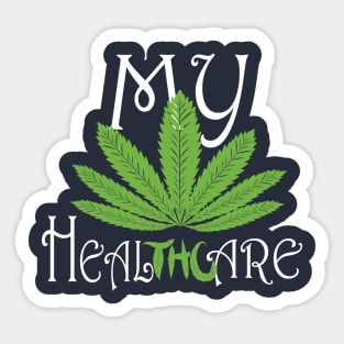 Healthcare weed Sticker